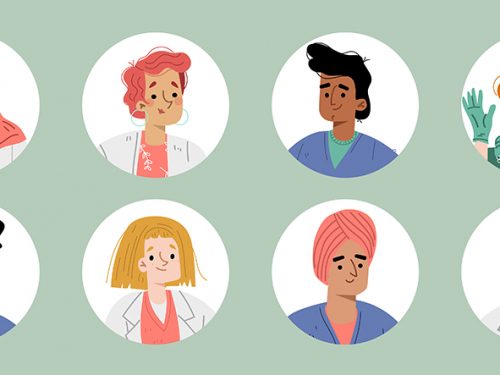 Avatars of Doctors and Nurses Icons