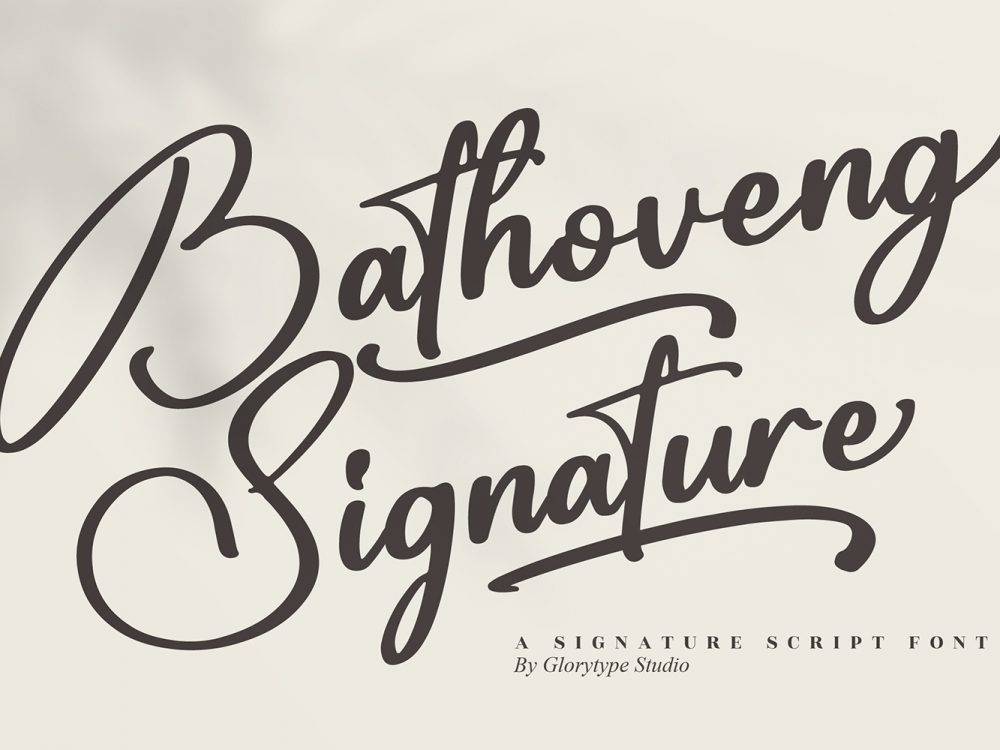 Bathoveng Signature Free Font