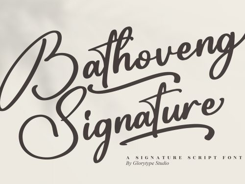 Bathoveng Signature Free Font
