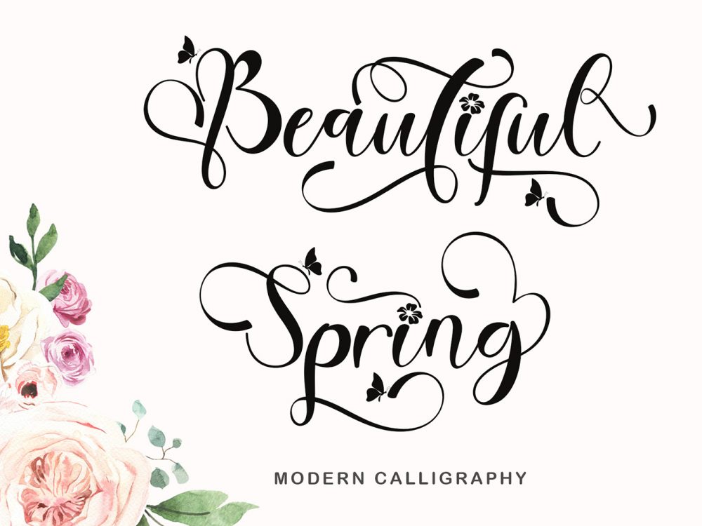 Beautiful Spring Free Font