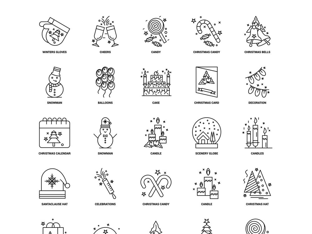 Christmas Vector Free Icon Set