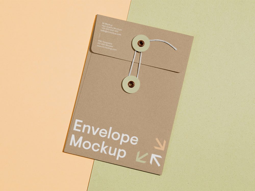 Craft Envelope Mockup