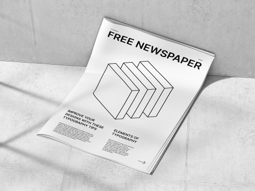 Free Newspaper Mockup