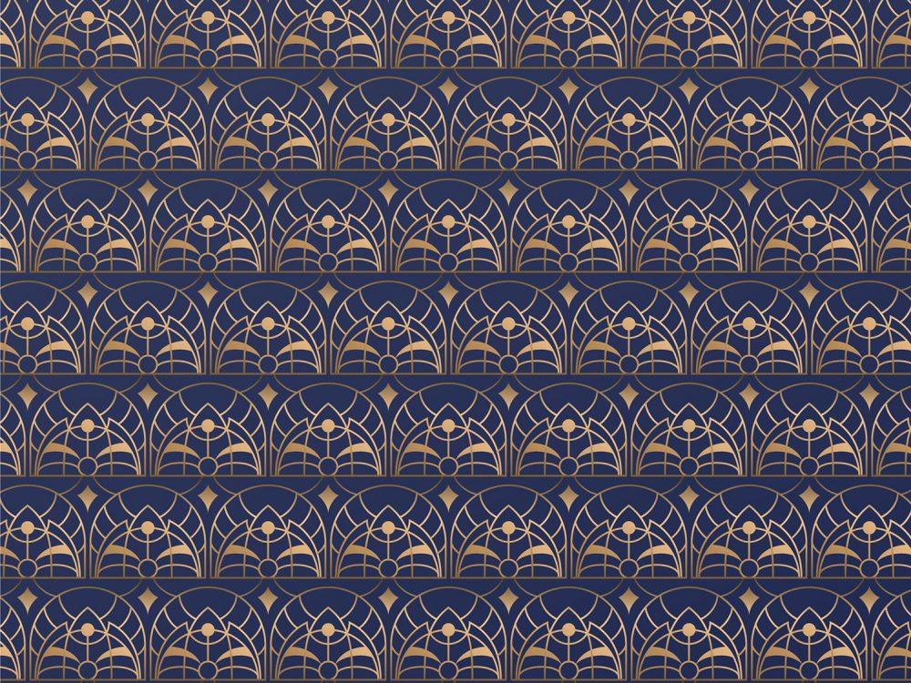 Gradient Art Deco Vintage Pattern