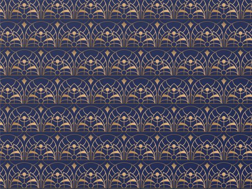 Gradient Art Deco Vintage Pattern