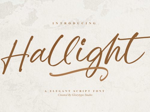 Hallight Free Font