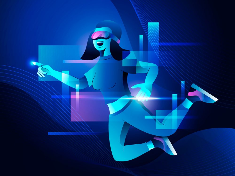 Metaverse Free Vector Illustration
