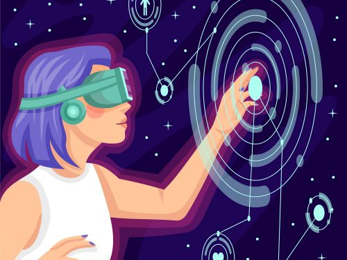 Metaverse Free Vector Illustration