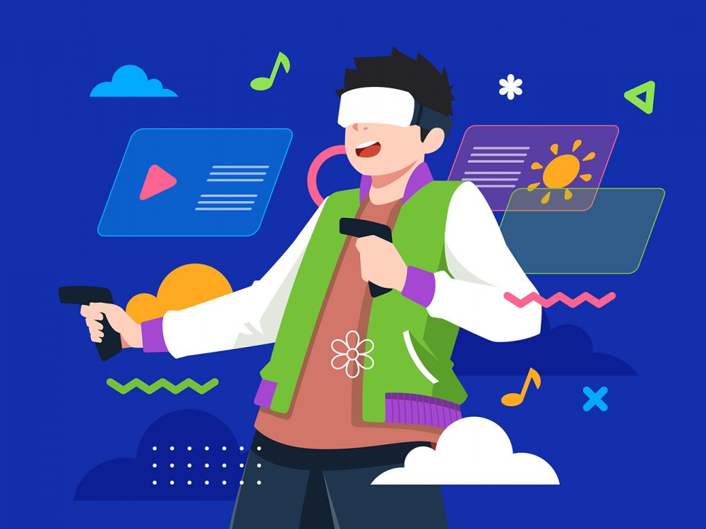 Metaverse Free Vector Illustration