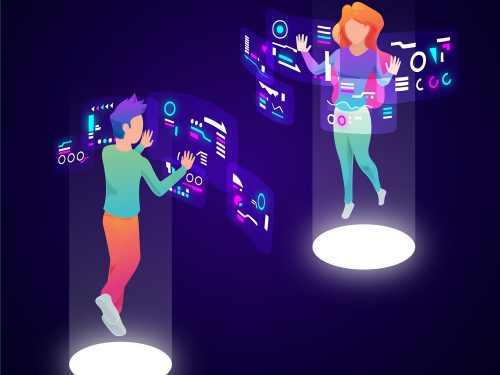 Metaverse Free Vector Illustration