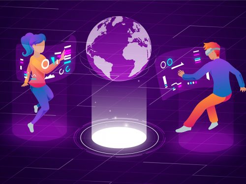 Metaverse Free Vector Illustration