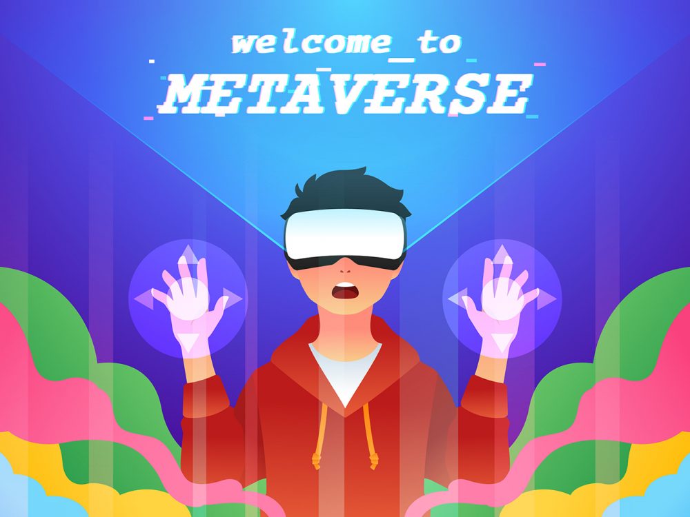 Metaverse Free Vector Illustration