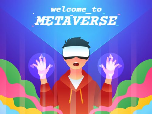 Metaverse Free Vector Illustration