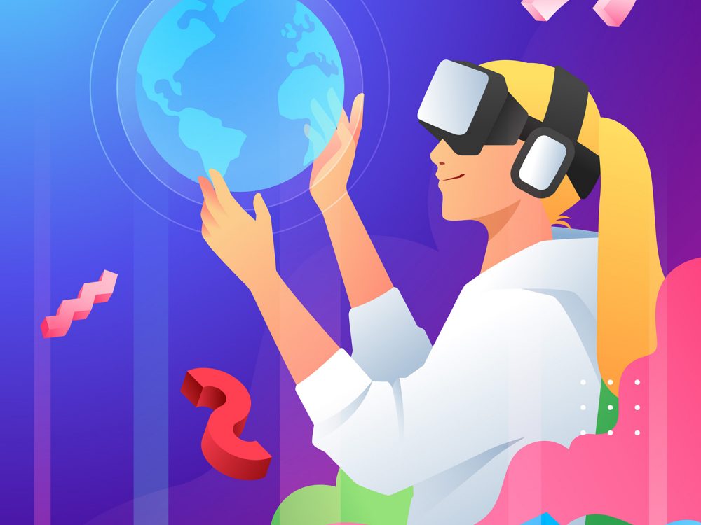 Metaverse Free Vector Illustration