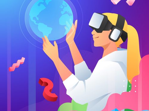 Metaverse Free Vector Illustration