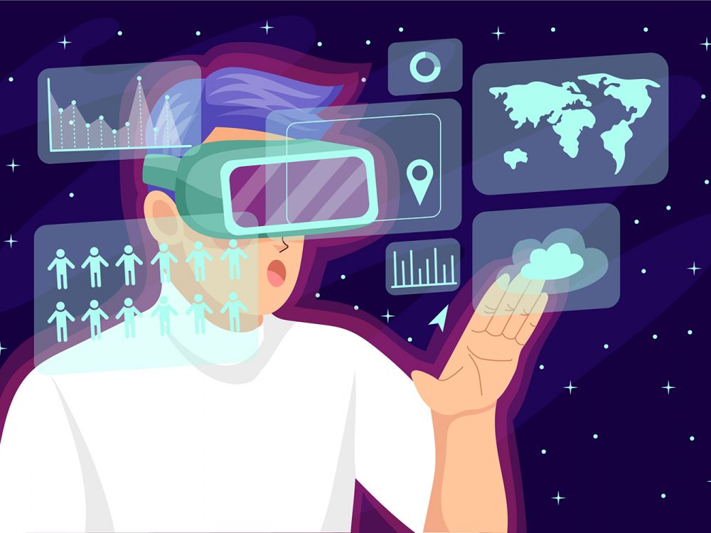 Metaverse Free Vector Illustration