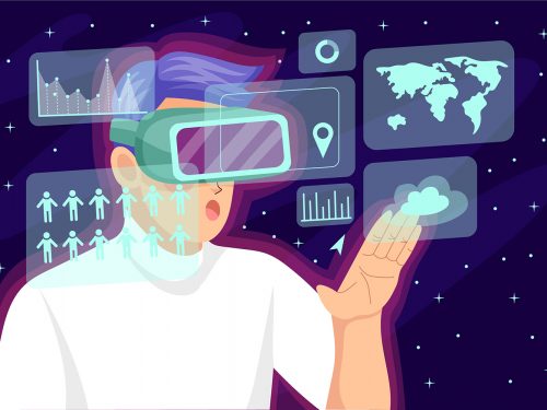 Metaverse Free Vector Illustration