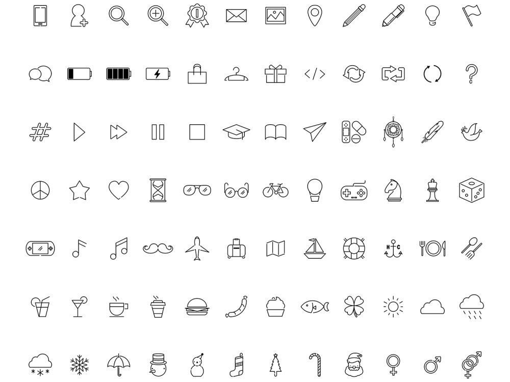 Mixed Weather and Travel Vector Icons