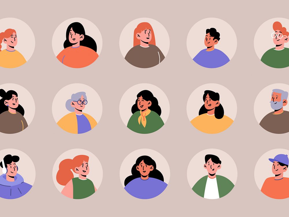 People Avatars Vector Free Icon Set