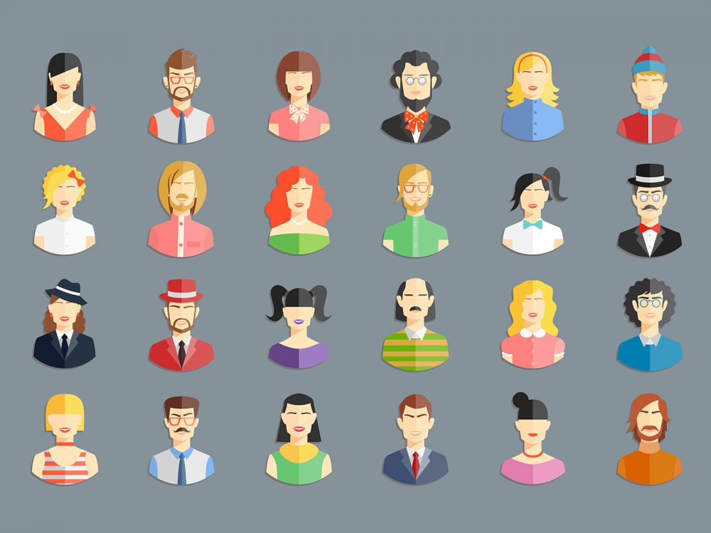 People Avatars Vector Free Icon Set