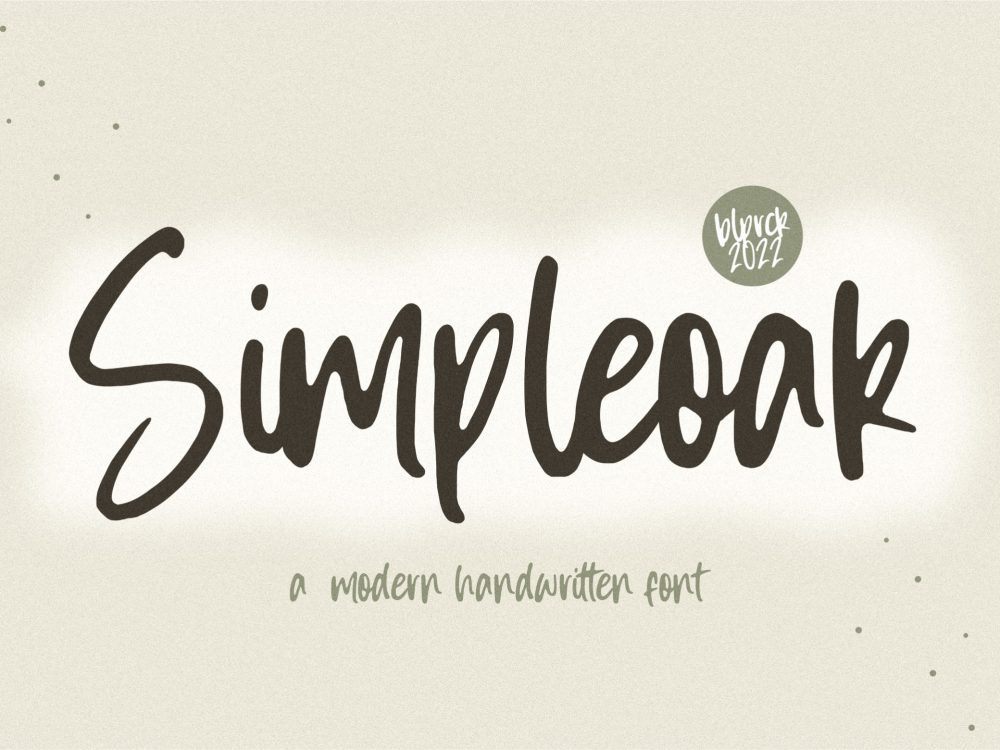 Simpleoak Free Font