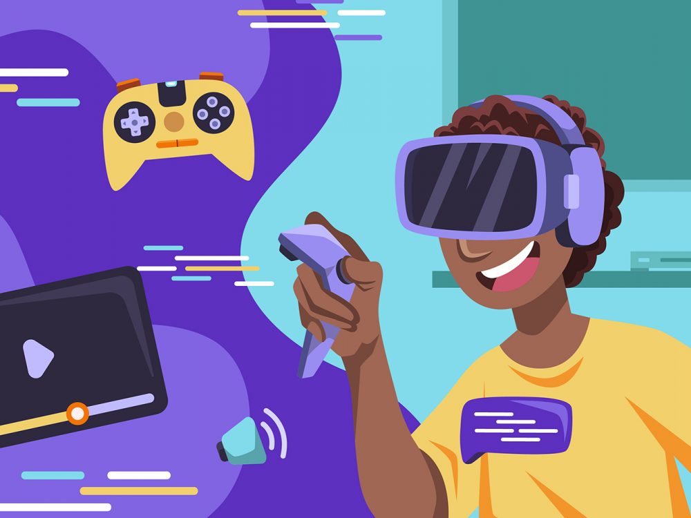 Virtual Reality Concept Illustration