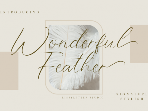 Wonderful Feather Free Font