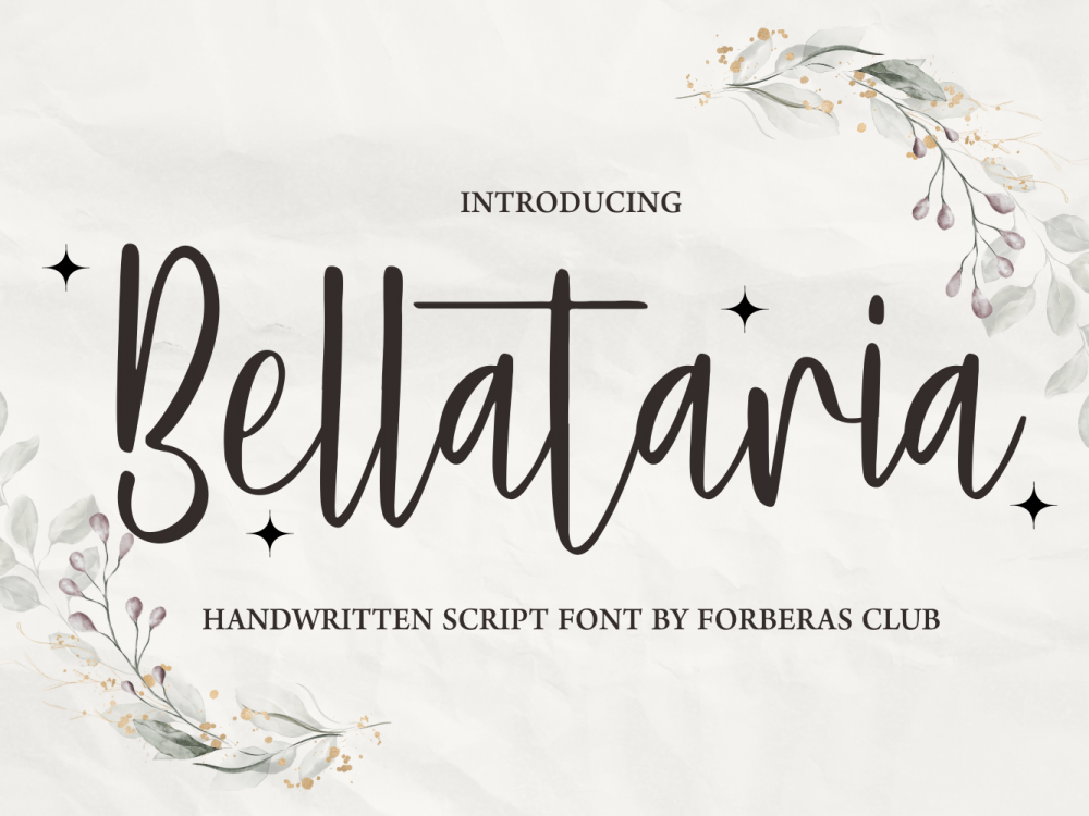 Bellataria Free Font