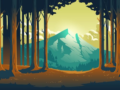 Blank Nature Park Landscape