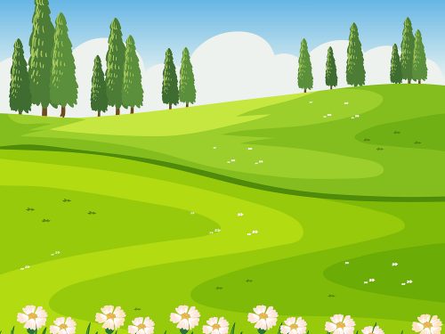 Blank Nature Park Landscape