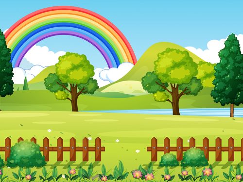 Blank Nature Park Landscape