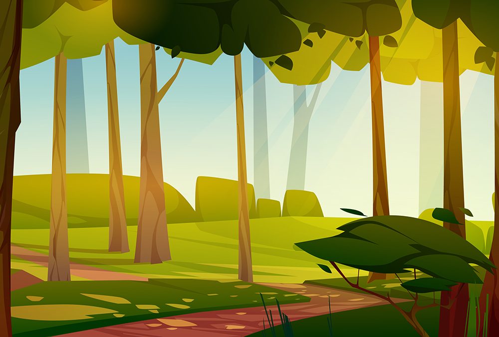 Blank Nature Park Landscape