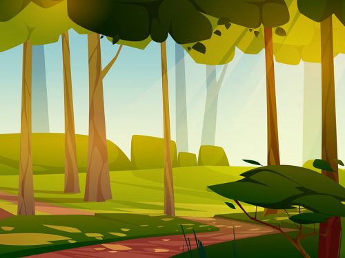 Blank Nature Park Landscape