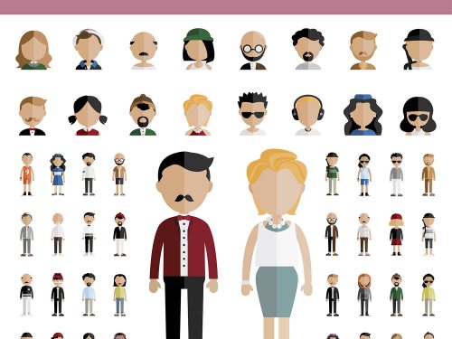 Diversity Community People Vector Icons