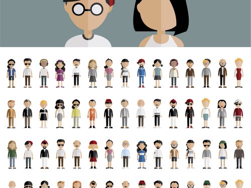 Diversity Community People Vector Icons