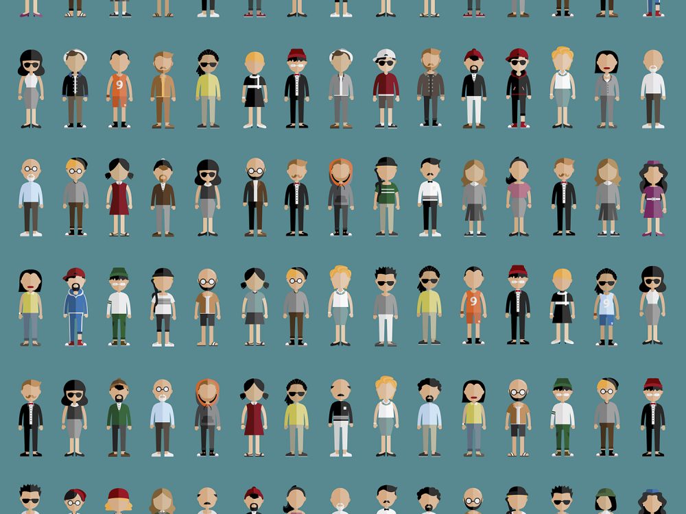 Diversity Community People Vector Icons