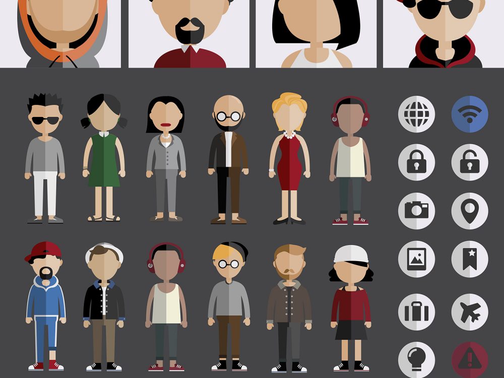 Diversity Community People Vector Icons