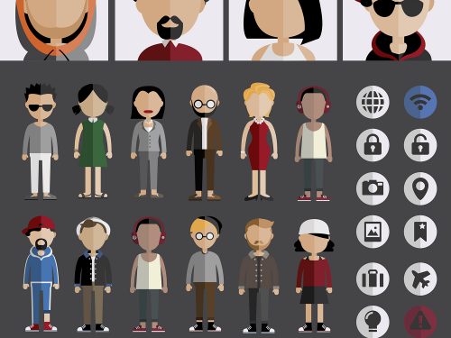 Diversity Community People Vector Icons