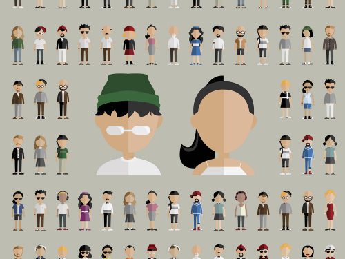 Diversity Community People Vector Icons