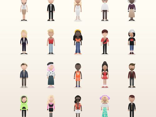 Diversity Community People Vector Icons