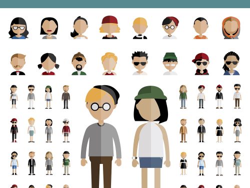 Diversity Community People Vector Icons