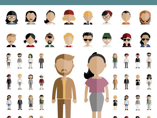 Diversity Community People Vector Icons