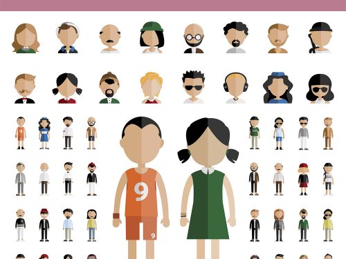 Diversity Community People Vector Icons
