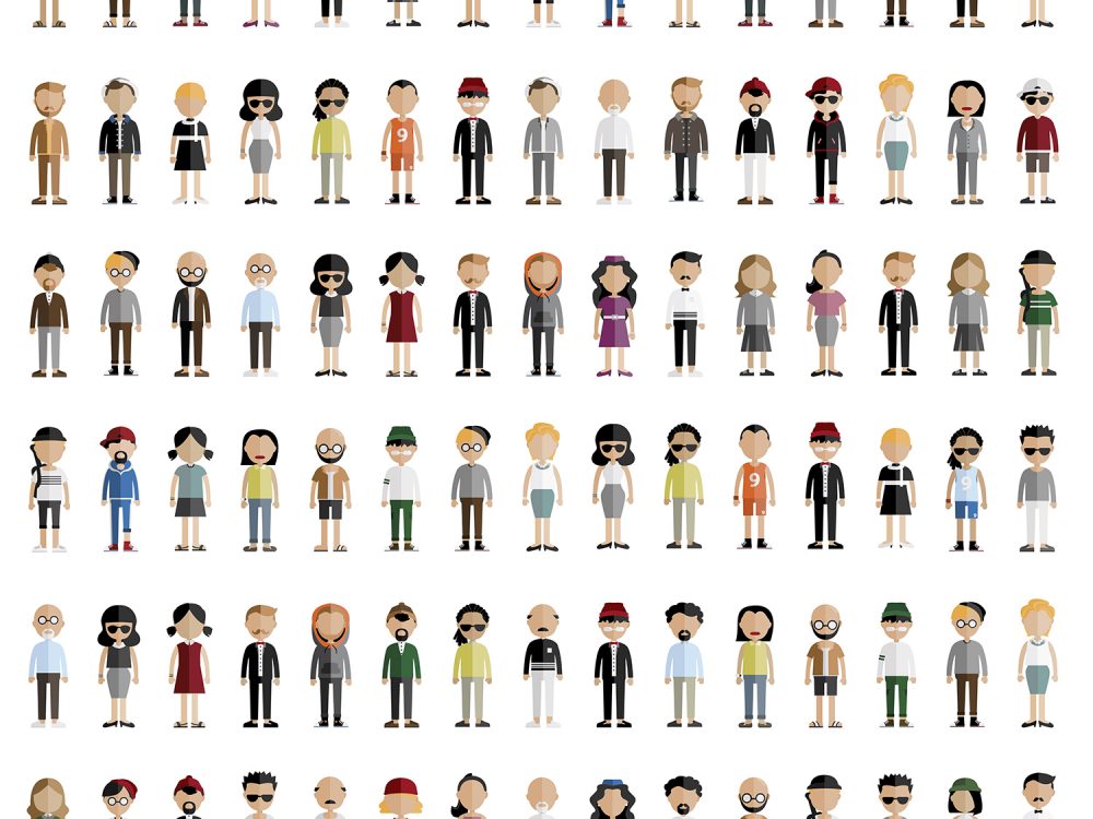 Diversity Community People Vector Icons