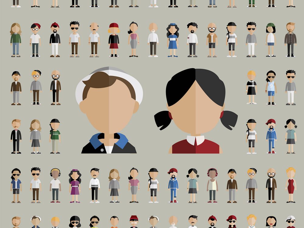 Diversity Community People Vector Icons