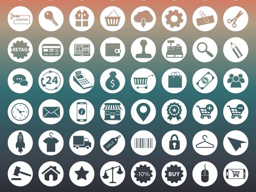 Free Shopping and E-commerce Vector Icons
