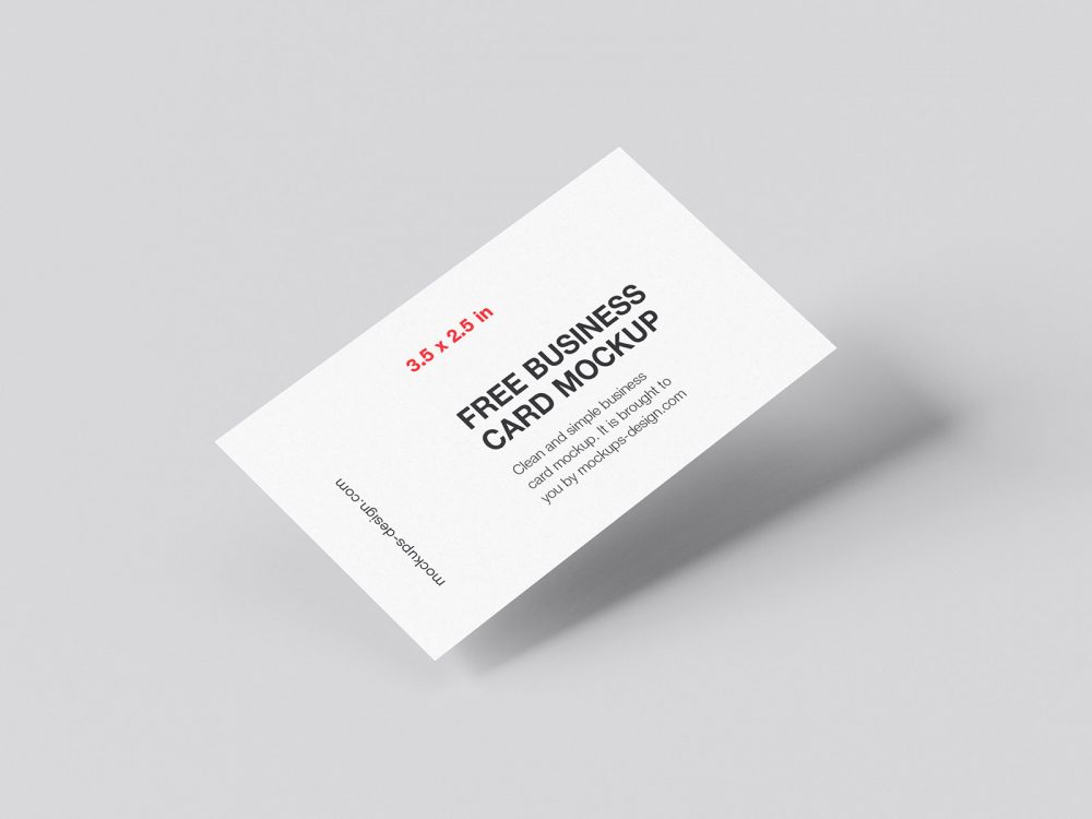 Minimalistic Business Card Mockup
