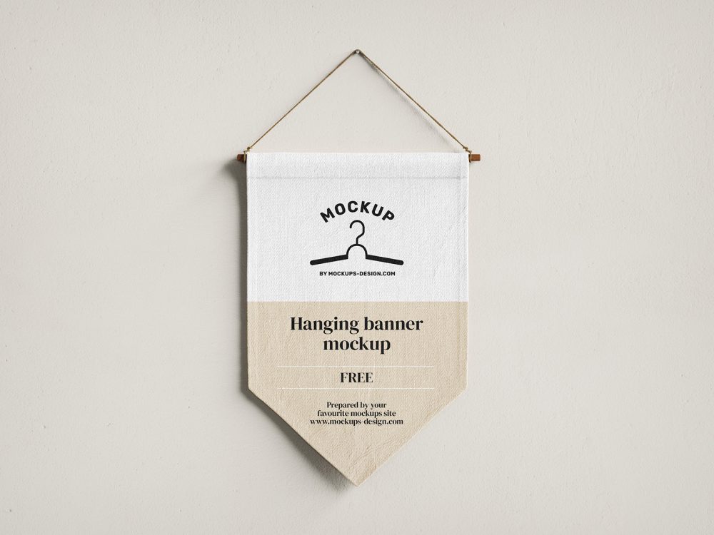 Free Hanging Banner Mockup