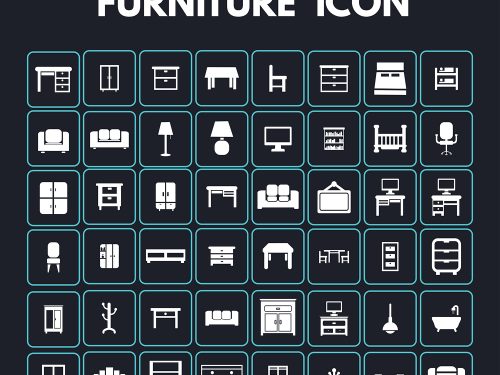Furniture Free Vector Icon Set
