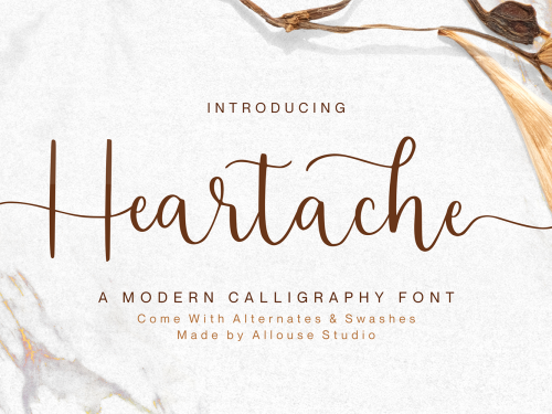 Heartache Free Font